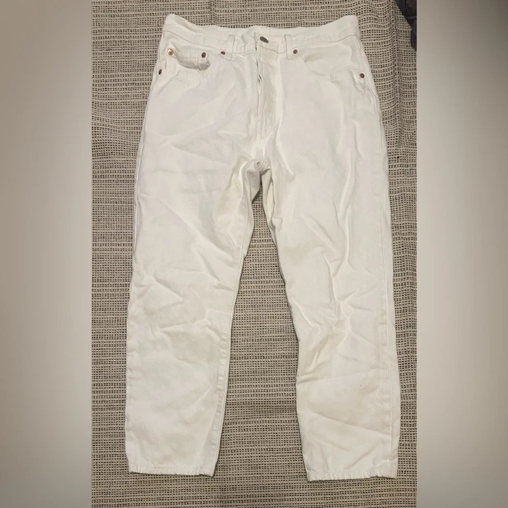 Levi's 501 Straight Jeans - White